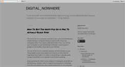 Desktop Screenshot of digitalnowhere.blogspot.com