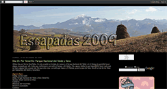 Desktop Screenshot of escapadas2009.blogspot.com