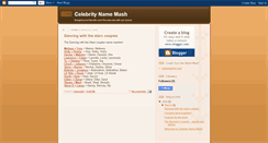 Desktop Screenshot of celebritynamemash.blogspot.com