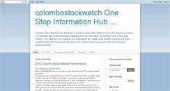 Desktop Screenshot of colombostockwatch.blogspot.com