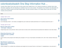 Tablet Screenshot of colombostockwatch.blogspot.com