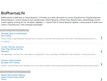 Tablet Screenshot of biopharmalife.blogspot.com