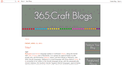 Desktop Screenshot of 365craftblogs.blogspot.com