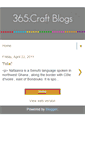 Mobile Screenshot of 365craftblogs.blogspot.com