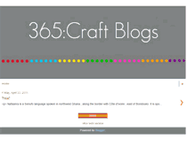 Tablet Screenshot of 365craftblogs.blogspot.com