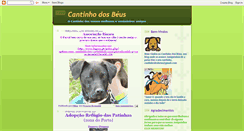 Desktop Screenshot of cantinhodosbeus.blogspot.com