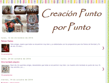 Tablet Screenshot of creacionpuntoporpunto.blogspot.com