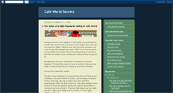 Desktop Screenshot of cafeworldsecrets.blogspot.com