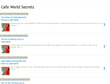 Tablet Screenshot of cafeworldsecrets.blogspot.com