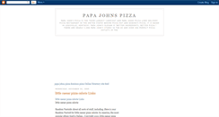 Desktop Screenshot of papa-johns-pizza.blogspot.com