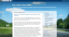 Desktop Screenshot of free-online-video-poker.blogspot.com