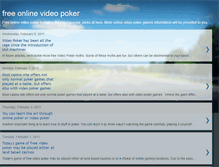 Tablet Screenshot of free-online-video-poker.blogspot.com