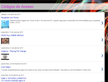 Tablet Screenshot of codigosdeacesso.blogspot.com