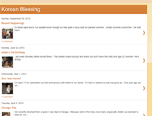 Tablet Screenshot of koreanblessing.blogspot.com