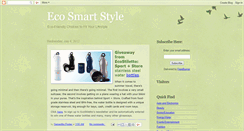 Desktop Screenshot of ecosmartstyle.blogspot.com