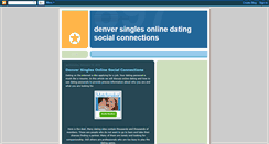 Desktop Screenshot of denver-online-dating-social-conn.blogspot.com