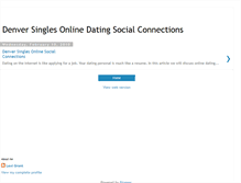 Tablet Screenshot of denver-online-dating-social-conn.blogspot.com