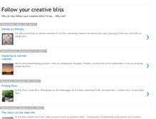 Tablet Screenshot of followyourcreativebliss.blogspot.com