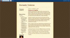 Desktop Screenshot of domesticviolence-vanessa.blogspot.com