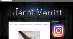 Desktop Screenshot of jennimerritt.blogspot.com