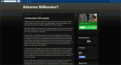 Desktop Screenshot of adsensemillionairediary.blogspot.com