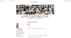 Desktop Screenshot of love-faith-believe.blogspot.com