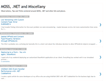 Tablet Screenshot of moss-dev.blogspot.com
