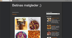 Desktop Screenshot of betinasmatgleder.blogspot.com