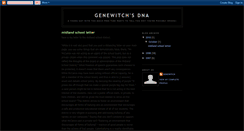 Desktop Screenshot of genewitch.blogspot.com