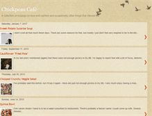 Tablet Screenshot of chickpeascafe.blogspot.com