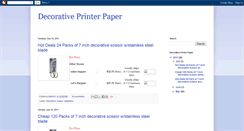 Desktop Screenshot of decorativeprinterpaper.blogspot.com