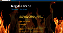 Desktop Screenshot of blogdoglicerio.blogspot.com