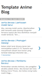 Mobile Screenshot of freetemplateanime.blogspot.com