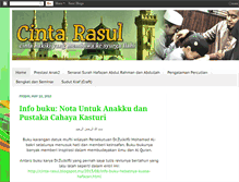 Tablet Screenshot of cinta-rasul.blogspot.com