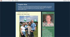 Desktop Screenshot of chaplainkline.blogspot.com