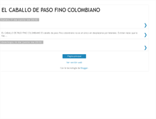 Tablet Screenshot of caballodepasofinocolombiano.blogspot.com