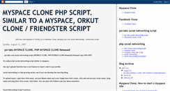 Desktop Screenshot of myspace-clone-php-script.blogspot.com