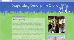 Desktop Screenshot of desperatelyseekingthestork.blogspot.com