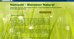 Desktop Screenshot of namastebienestarnatural.blogspot.com