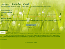 Tablet Screenshot of namastebienestarnatural.blogspot.com