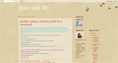 Desktop Screenshot of glamandlife.blogspot.com