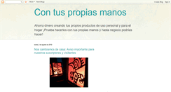Desktop Screenshot of con-tus-propias-manos.blogspot.com