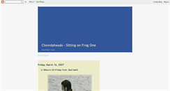 Desktop Screenshot of chowdaheads.blogspot.com