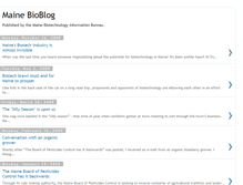 Tablet Screenshot of mainebioblog.blogspot.com