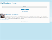 Tablet Screenshot of myheartandhomefamily.blogspot.com