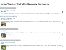 Tablet Screenshot of catholicmissionarybeginnings.blogspot.com
