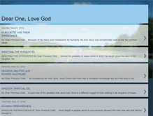 Tablet Screenshot of dearonelovegod.blogspot.com