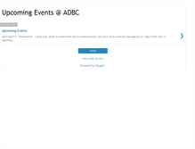 Tablet Screenshot of adbcevents.blogspot.com