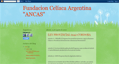 Desktop Screenshot of ancas-fundacionceliaca.blogspot.com