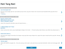 Tablet Screenshot of hatiyangmati.blogspot.com